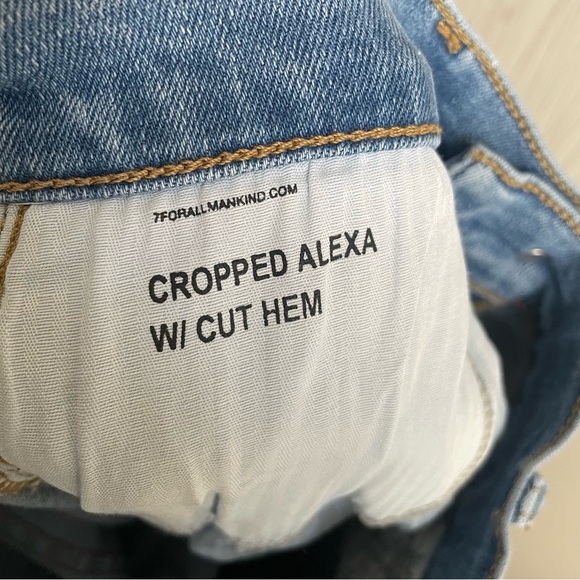 7 For All Mankind Cropped Alexa Jeans 7FAM Size 27 - Picture 11 of 15